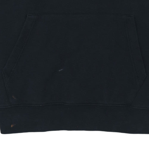 Nike Men's Black Pullover Hoodie M Fleece Sports Logo Sweatshirt