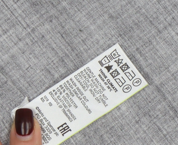 Marks and Spencer Grey Regular Fit Women's Blazer UK 12
