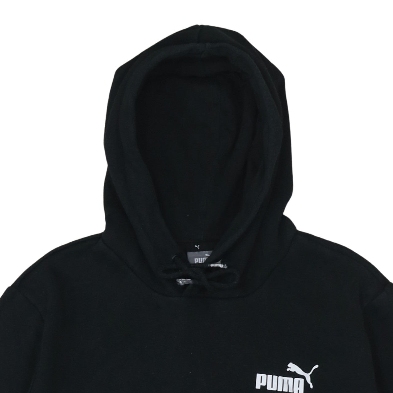 Puma Men’s Black Pullover Hoodie L Fleece Sportswear Logo