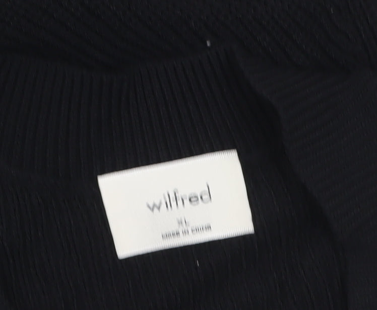 Wilfred Black High Neck Knit Tank Top Women's XL