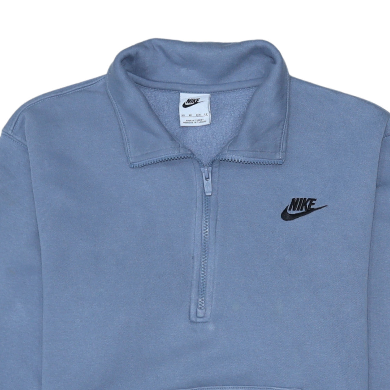 Nike Men's Blue XS 1/2 Zip Fleece Sweatshirt Pullover