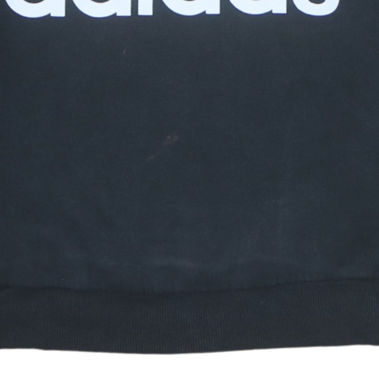 Adidas Womens Black Crew Neck Logo Pullover Sweatshirt Size M