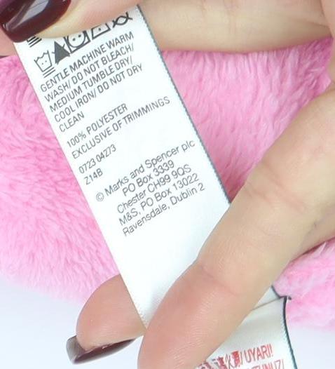 Marks and Spencer Girls Pink Percy Pig Hooded Fleece Robe Medium