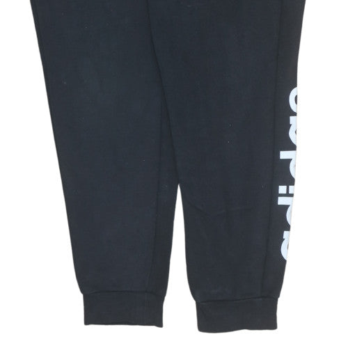 Adidas Womens Black XL Jogger Sweatpants Elastic Waist Pockets