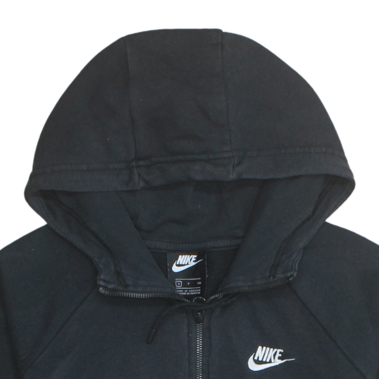 Nike Men's Black Full Zip Hoodie Size S Regular Fit Fleece