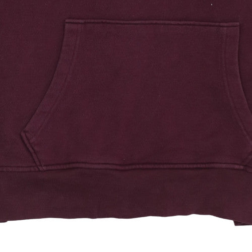 Levi's Womens Burgundy Pullover Hoodie XL Cotton Logo Sweatshirt