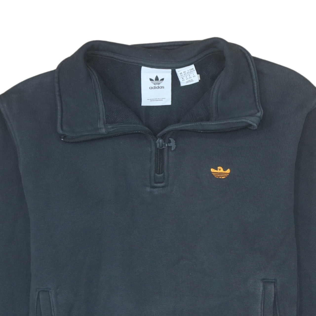 Adidas Women’s Black XS 1/2 Zip Sweatshirt Pullover Fleece