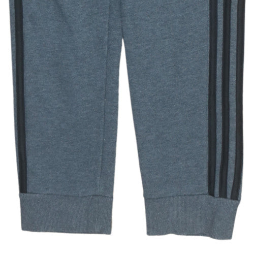 Adidas Men's Grey XS Jogger Sweatpants with Logo Tapered Fit