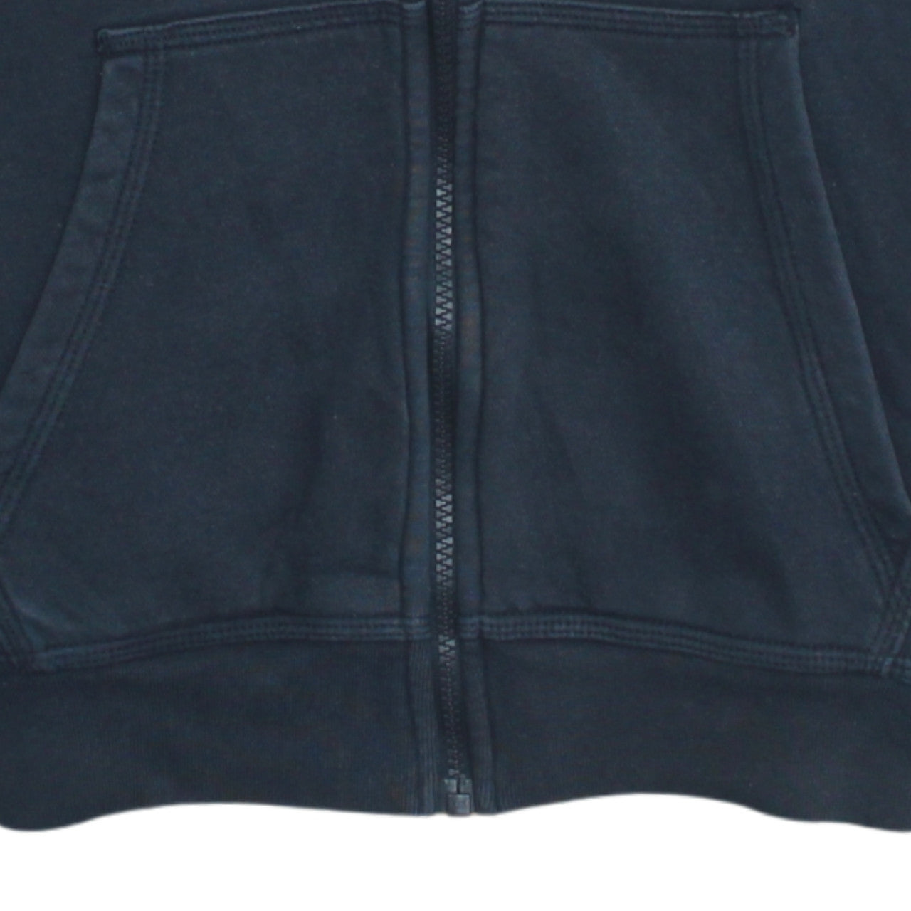 Nike Men Blue Full Zip Hoodie S Regular Fleece Cotton Blend