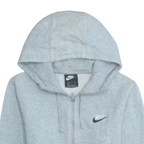 Nike Men's Grey Full Zip Hoodie Small Sportswear Fleece