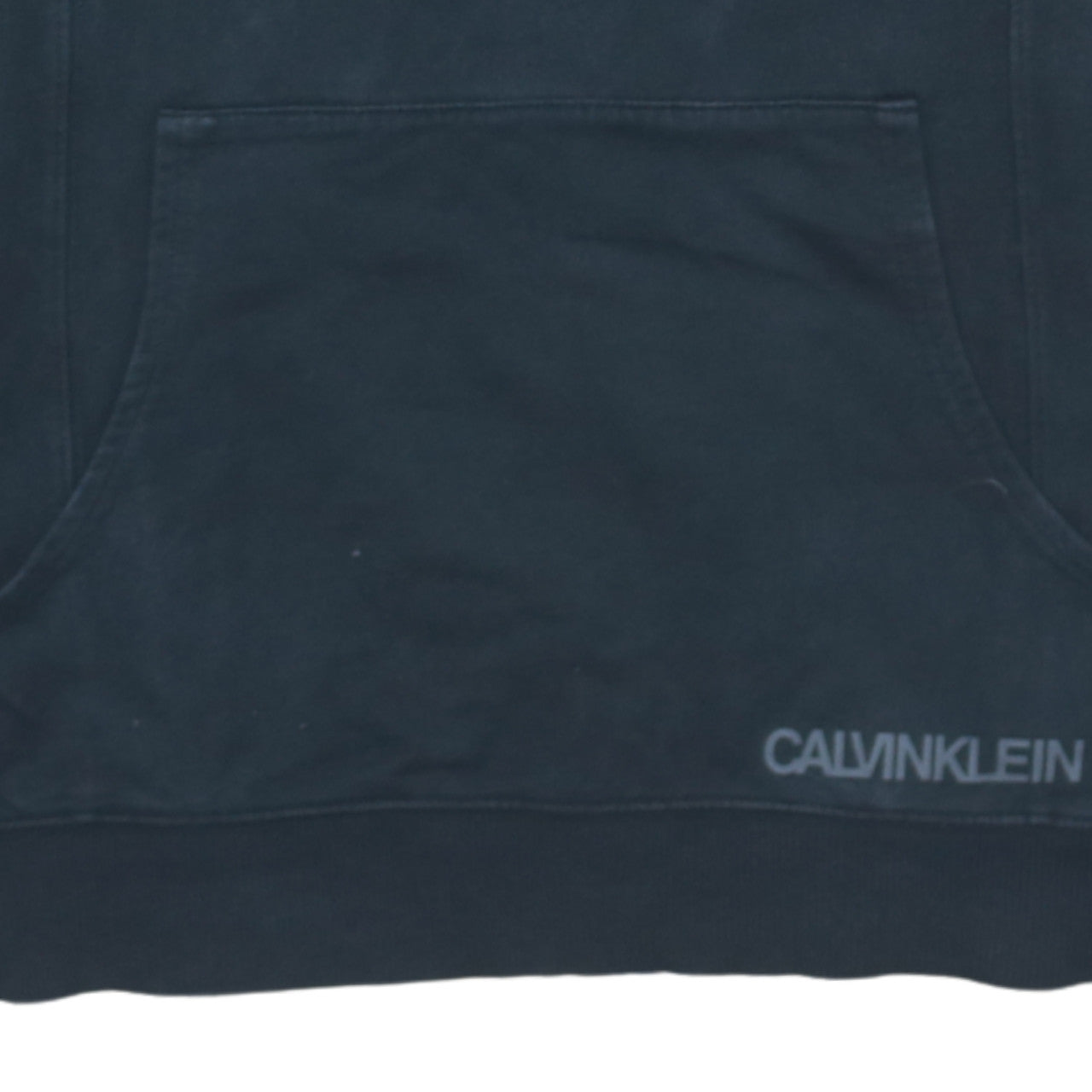 Calvin Klein Men's Black Pullover Hoodie M Long Sleeve Logo Cotton