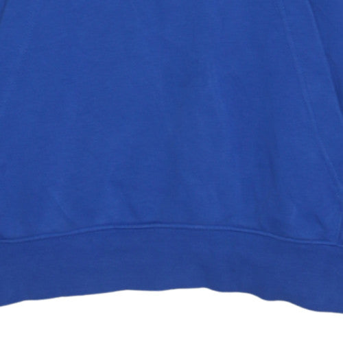 Nike Men’s Blue Pullover Hoodie M Regular Fleece Sportswear