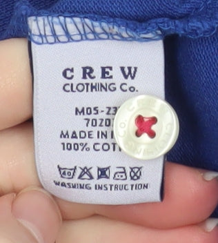 Crew Clothing Co. Men's Blue 2XL Cotton Polo Shirt