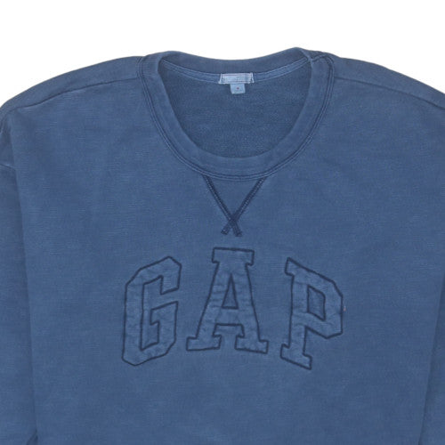 GAP Women’s Blue Medium Pullover Sweatshirt 100% Cotton Logo