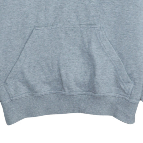 Quiksilver Mens Grey Pullover Hoodie Medium Logo Fleece Sweatshirt