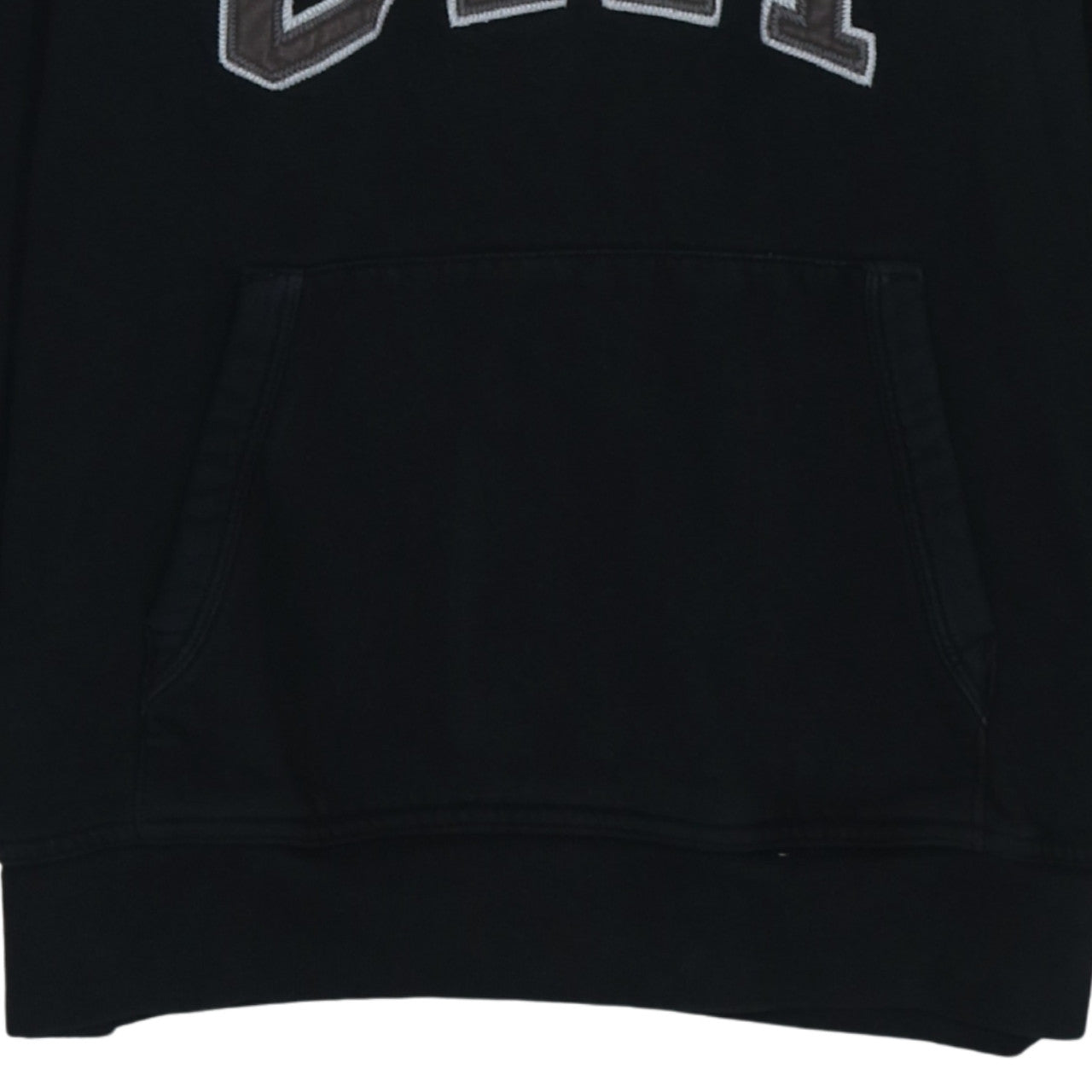 GAP Kids Girls Black XL 12 Years Pullover Hoodie with Logo Embroidery