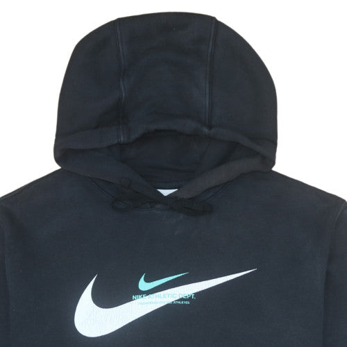 Nike Men's Black Pullover Hoodie L Sports Graphic Fleece
