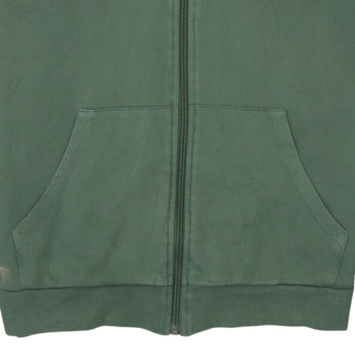HUGO BOSS Men's Green Full Zip Hoodie Size M Cotton Casual
