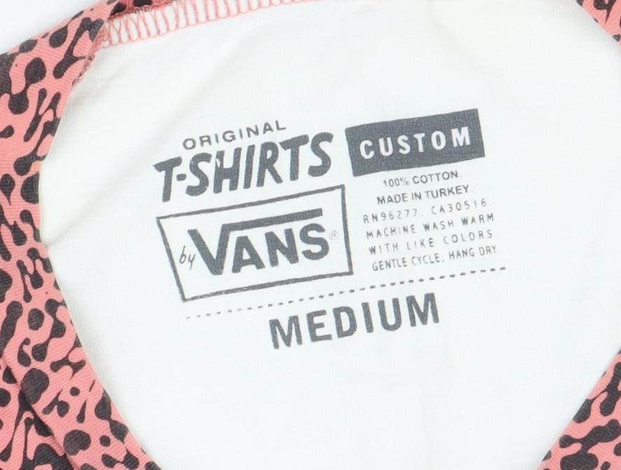 Vans Womens Multicoloured Raglan Sleeve T-Shirt Medium
