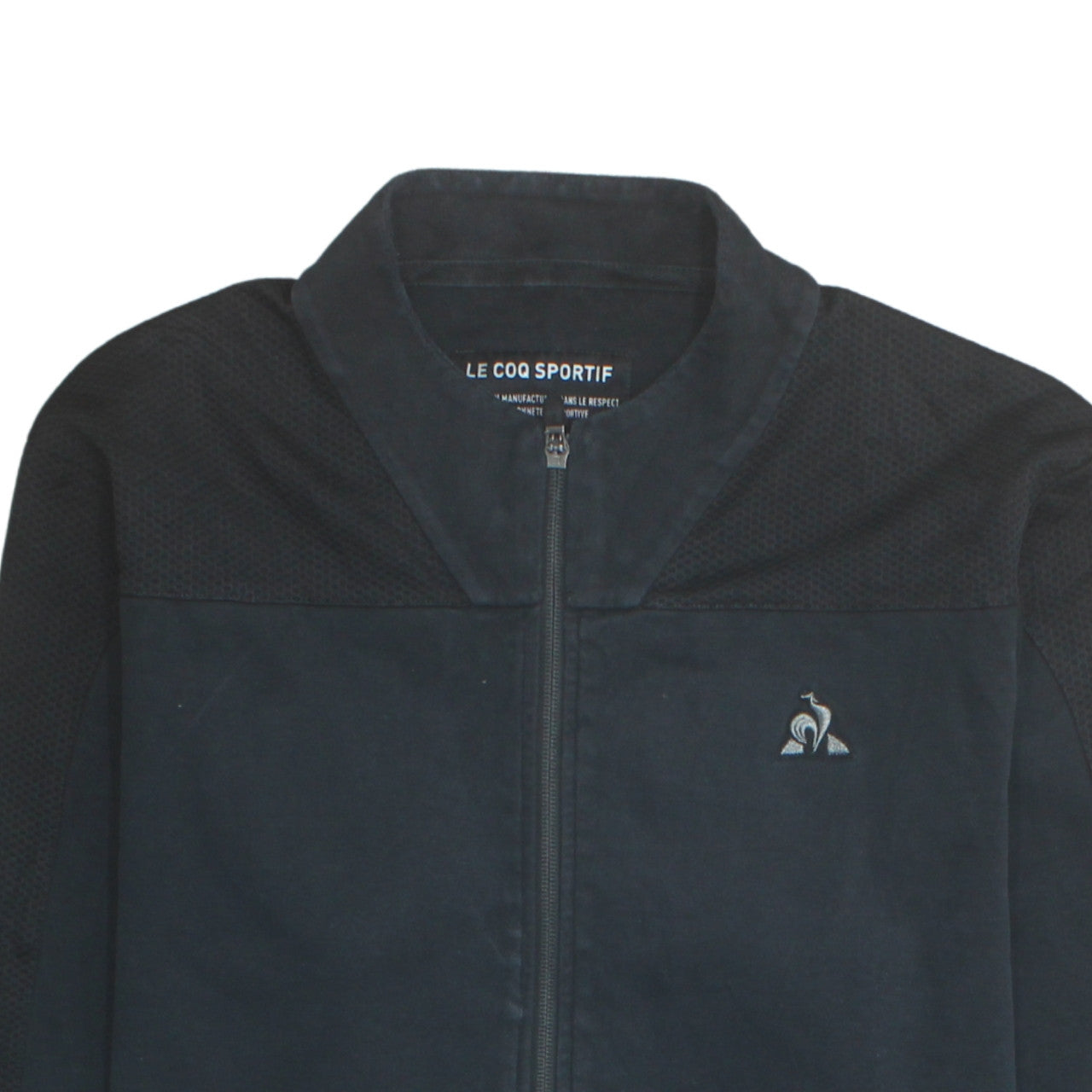 Le Coq Sportif Men’s Black L Track Jacket Full Zip Sportswear