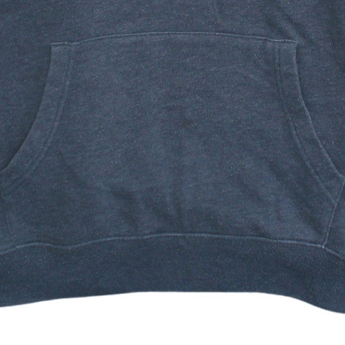 GAP Mens Grey Short Sleeve Pullover Hoodie L Fleece Logo