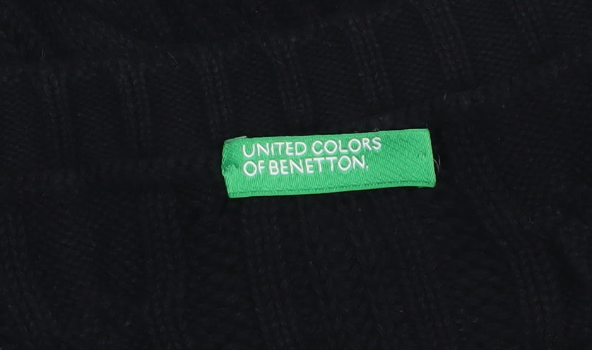 United Colors of Benetton Women's Black Knit Cardigan S