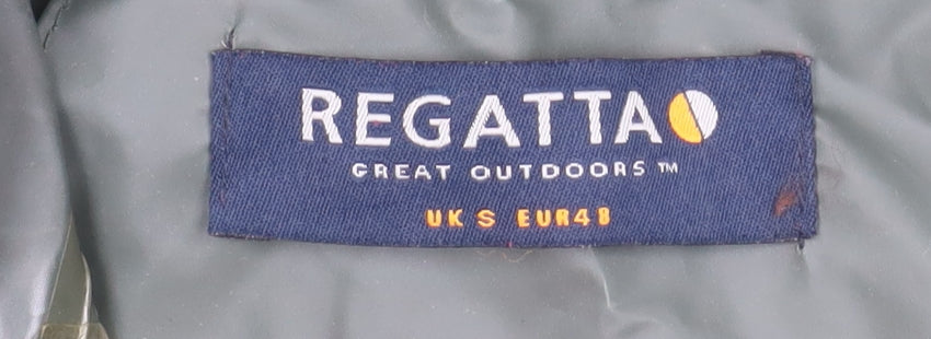 Regatta Men's Green Waterproof Hooded Rain Jacket Size S