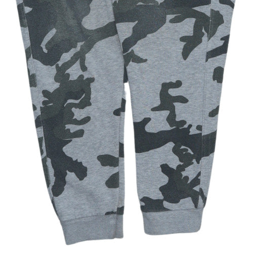 Nike Men’s Grey Camouflage Jogger Sweatpants Size S Fleece Activewear