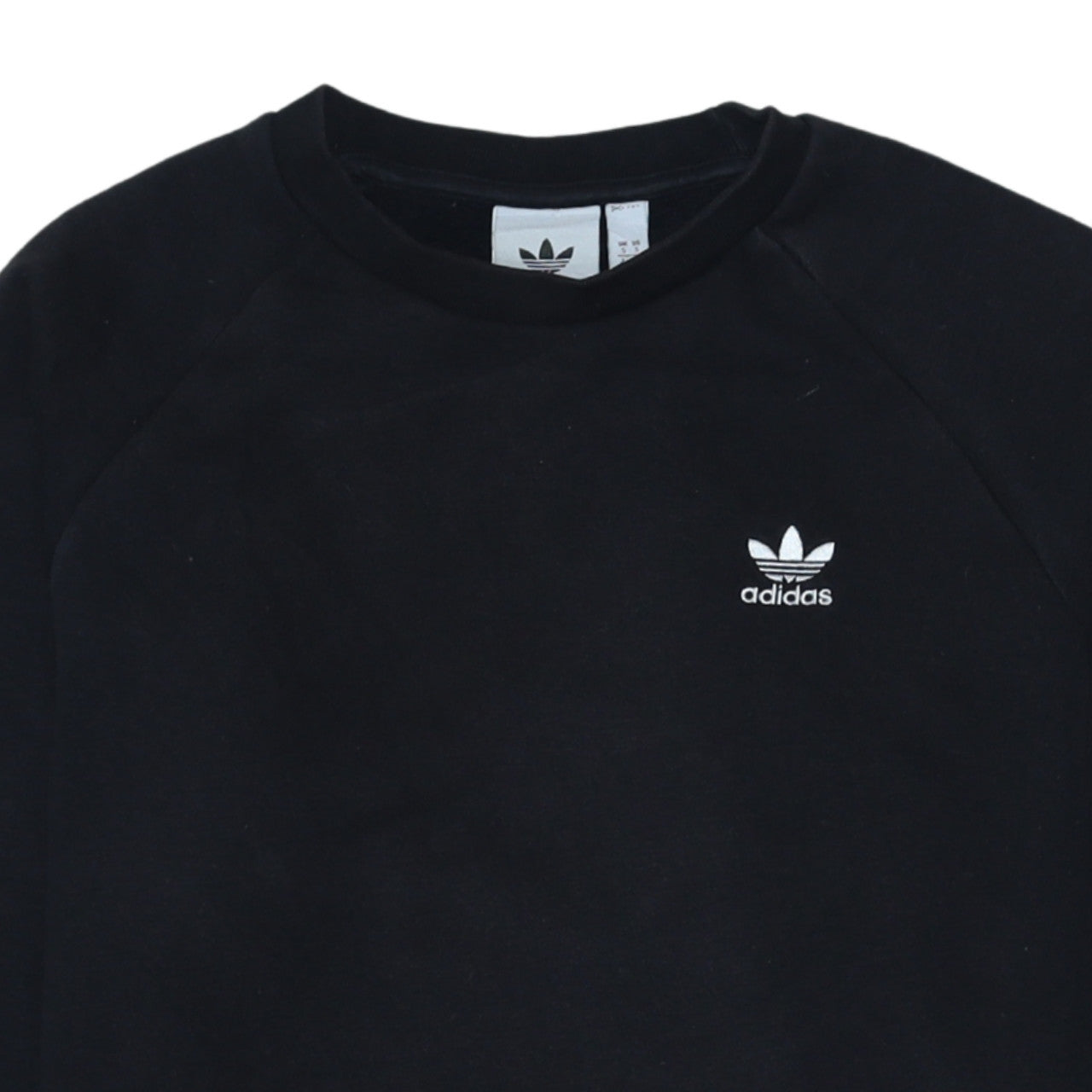 Adidas Men's Black Crew Neck Pullover Sweatshirt Size S