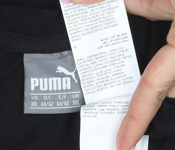 Puma Men's Black 2XL Graphic Sports Cotton T-Shirt