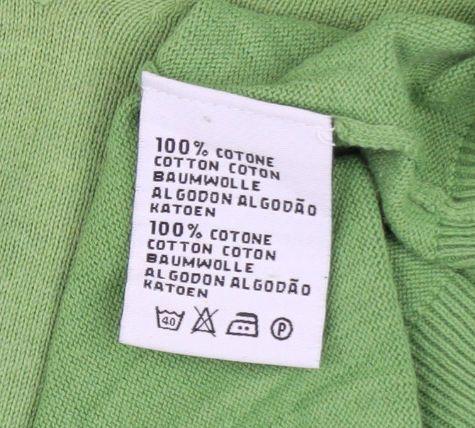 Robe Di Kappa Men's Green Cotton V-Neck Jumper Size L
