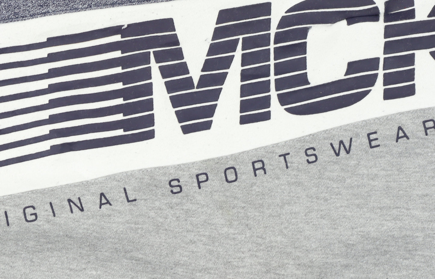 McKenzie Men’s Grey XL Pullover Sweatshirt Sports Logo Crew Neck