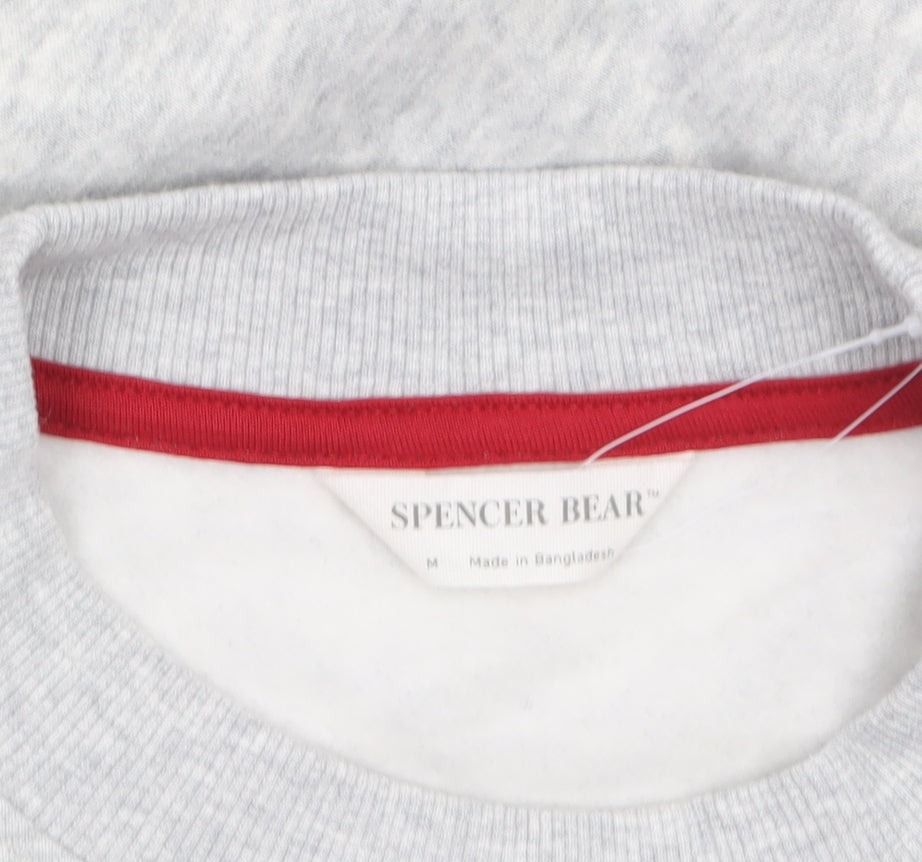Marks and Spencer Men’s Grey Spencer Bear Embroidered Sweatshirt M