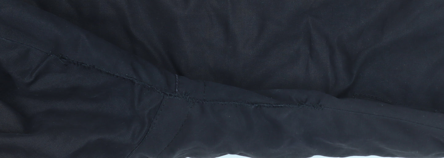 Superdry Men's Black Medium Microfibre Windbomber Hooded Jacket