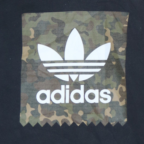 Adidas Mens Black Camo Logo Pullover Hoodie Size S