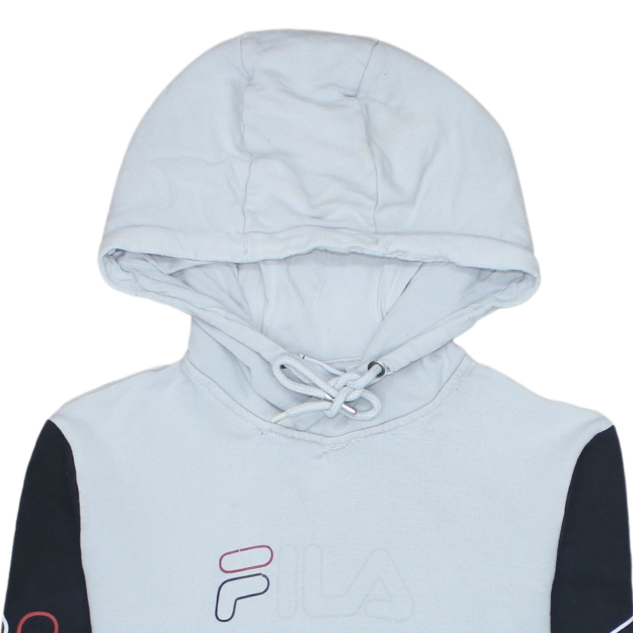 Fila Men’s Grey Pullover Hoodie XS Logo Graphic Hooded Sweatshirt