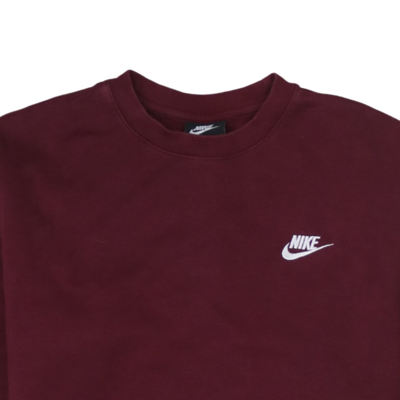 Nike Men's Maroon Crew Neck Sweatshirt Small Tall Cotton Blend