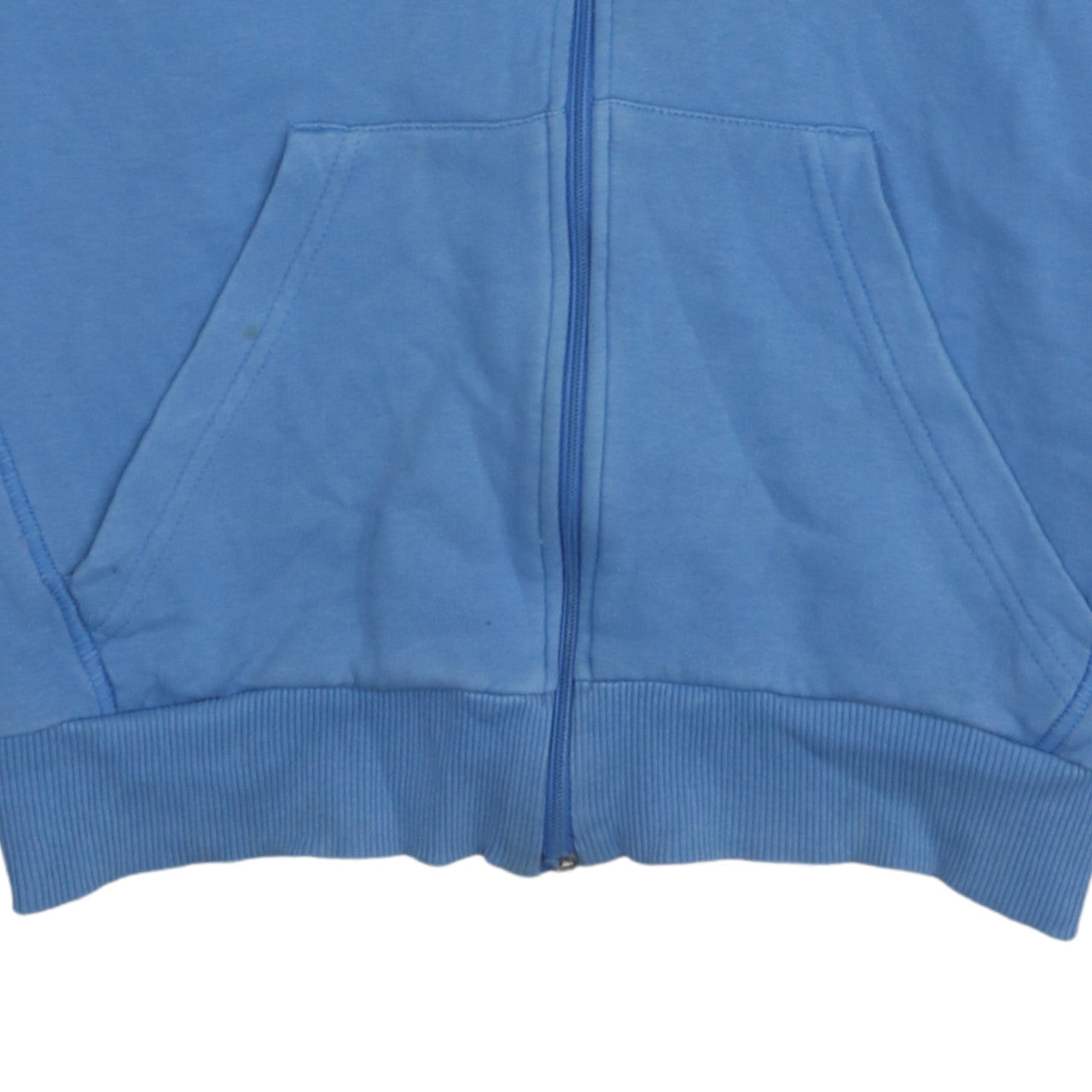 Adidas Women Blue Full Zip Hoodie Small Essentials Sportswear
