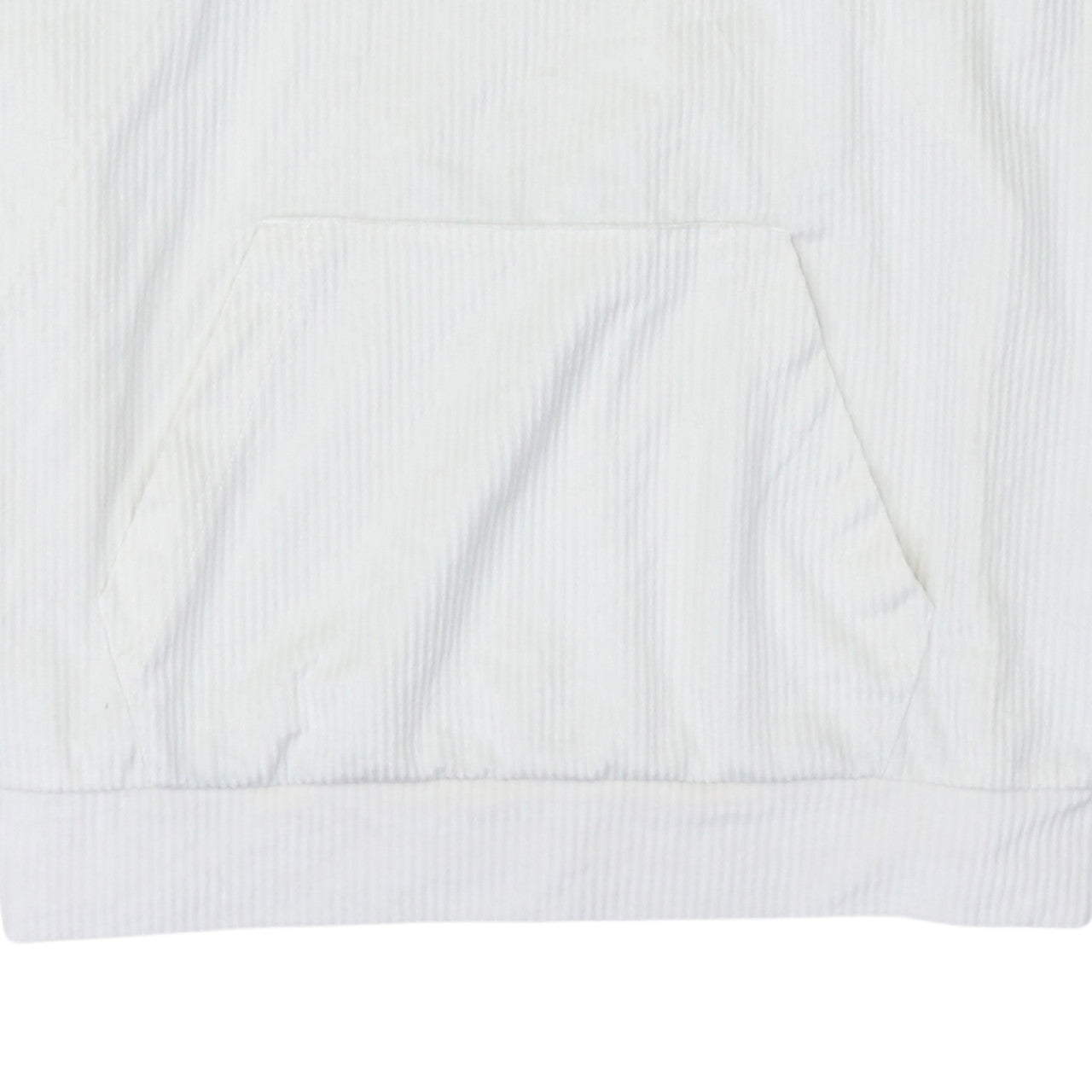 Adidas Women Ivory Pullover Hoodie Size 12 Corduroy Lined Casual