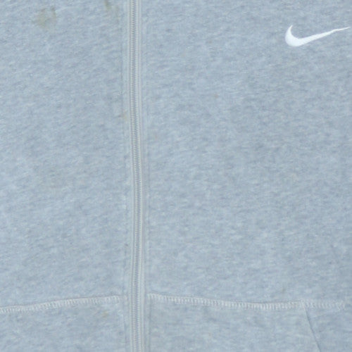 Nike Men's Grey Full Zip Hoodie L Air Max Graphic Sportswear