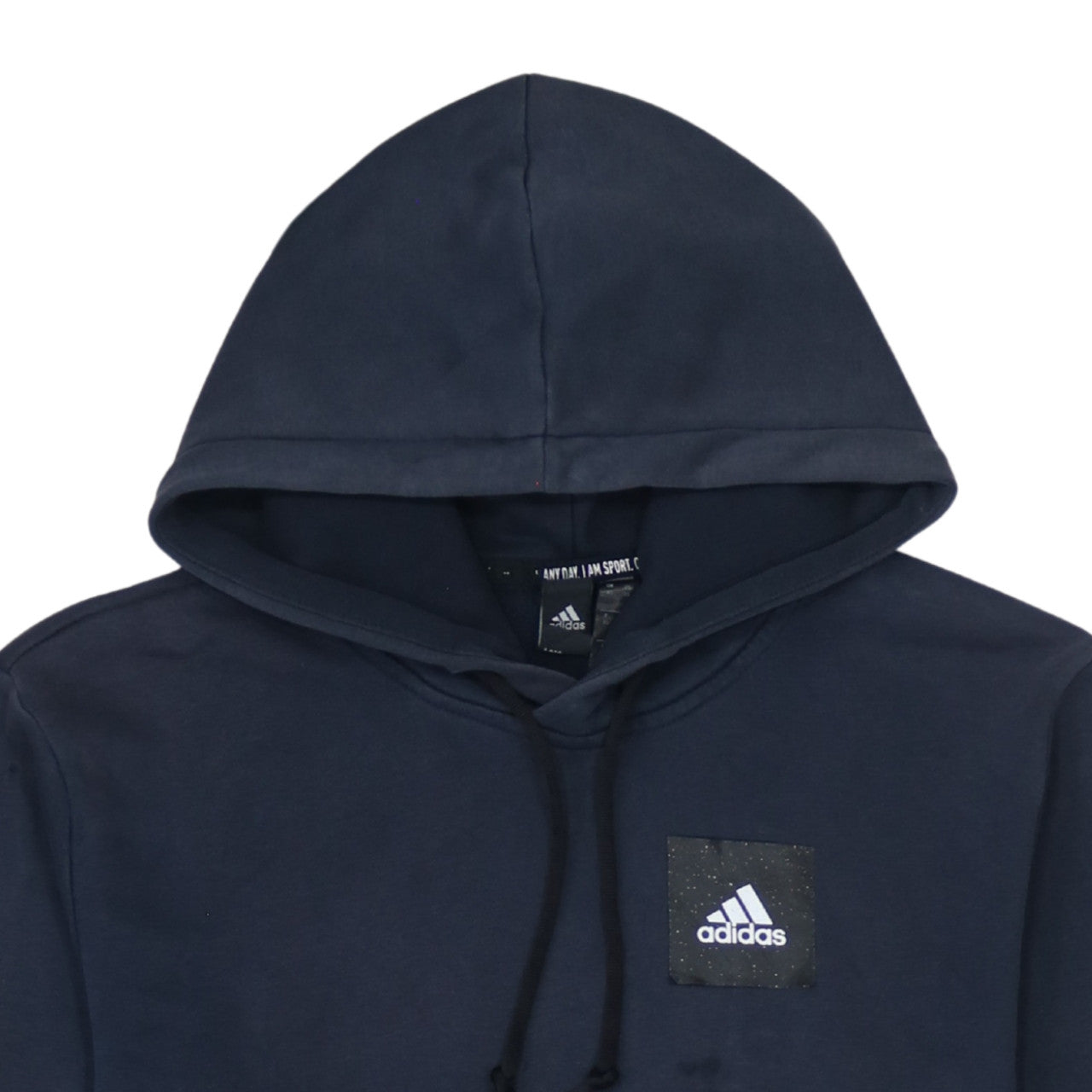 Adidas Men's Blue XS Pullover Hoodie with Logo Graphic