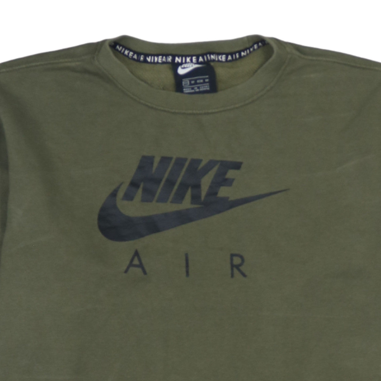 Nike Men's Green XS Pullover Sweatshirt Crew Neck Logo Cotton Top