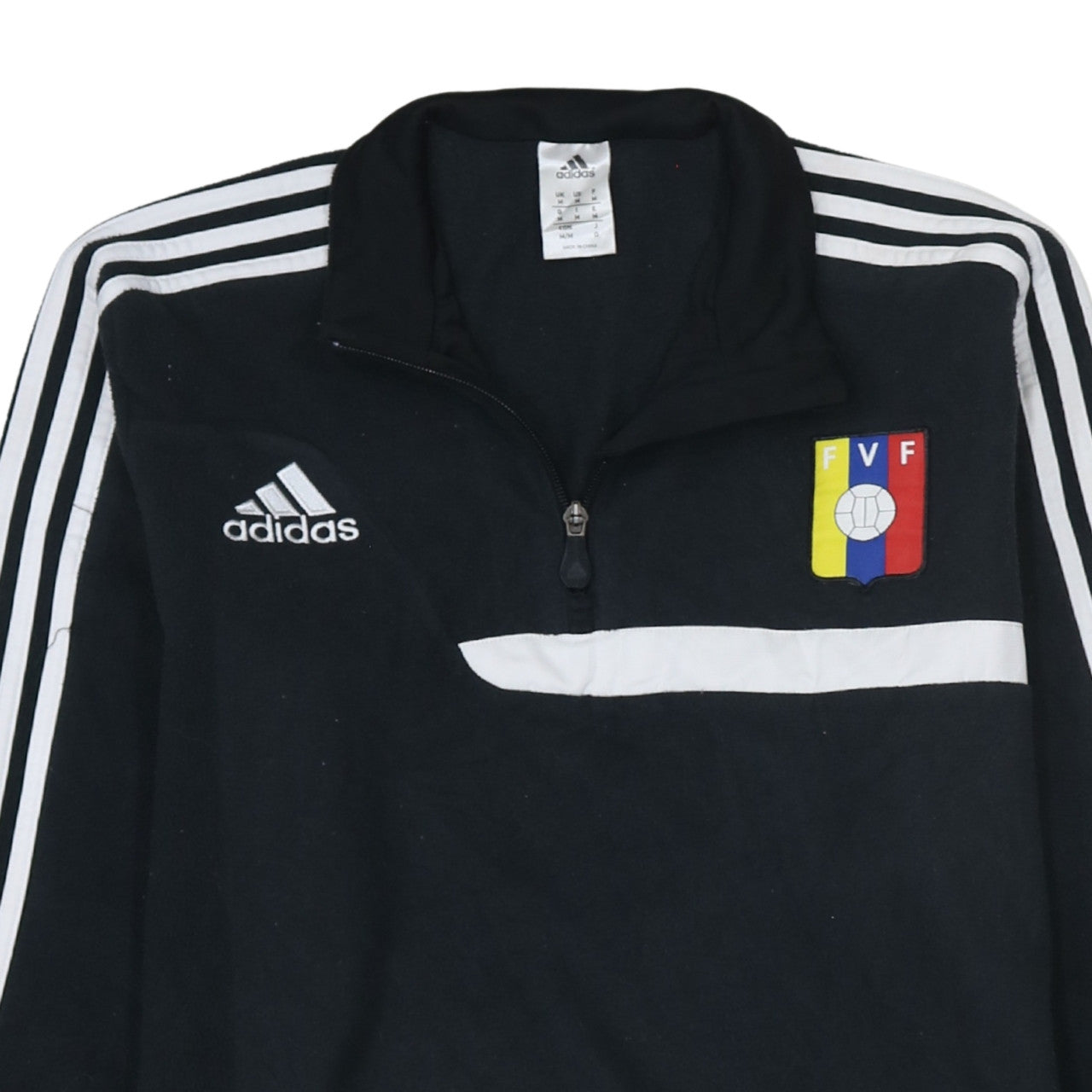 Adidas Men’s Black Venezuela FVF 1/2 Zip Sweatshirt M Regular Fit