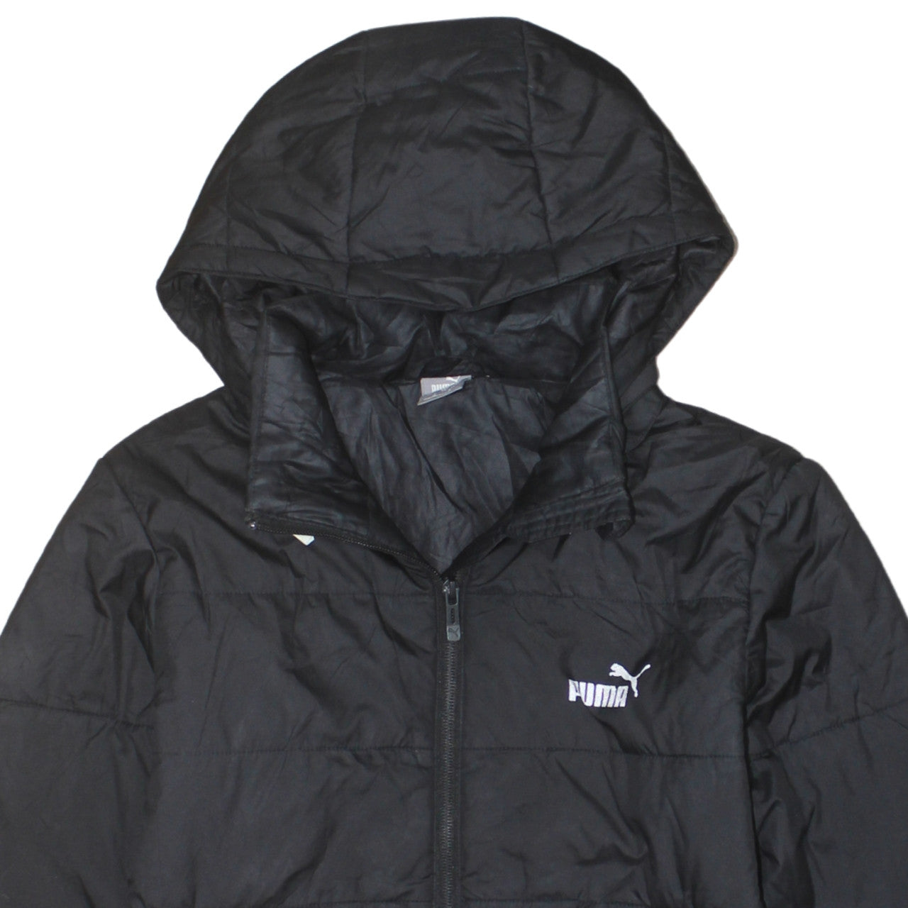 Puma Boys Black 13-14 Years Hooded Puffer Jacket