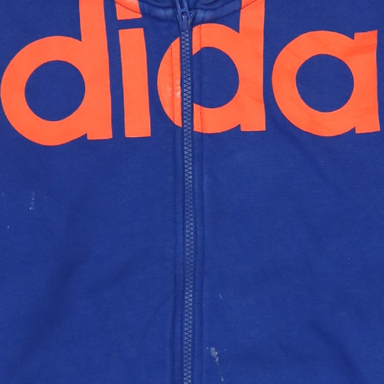 Adidas Men's Blue Full Zip Hoodie Size L Climalite Sportswear