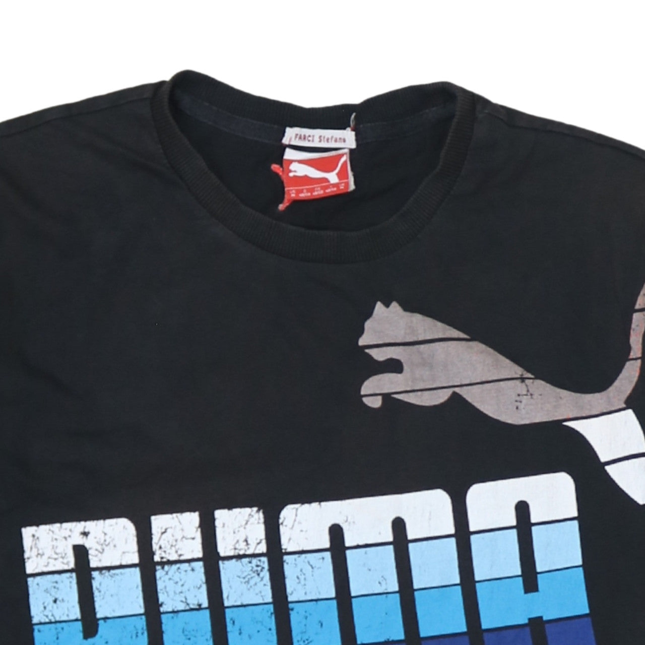 Puma Men's Black M Graphic Logo Sports T-Shirt