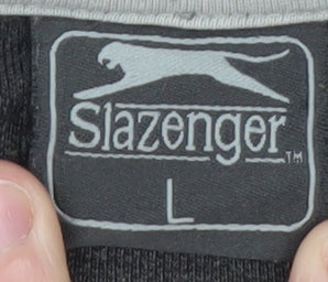 Slazenger Men’s Grey Polo Shirt L Regular Fit Lightweight Sports Top