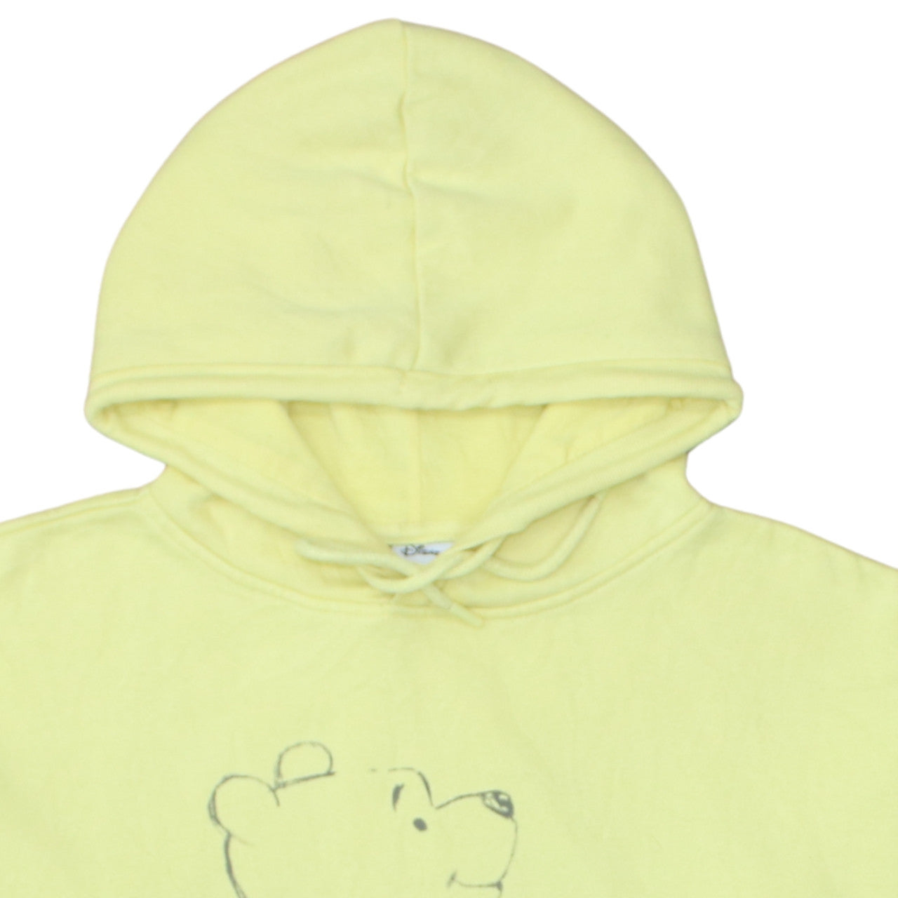 Disney Winnie the Pooh Yellow Pullover Hoodie Womens Size S Primark