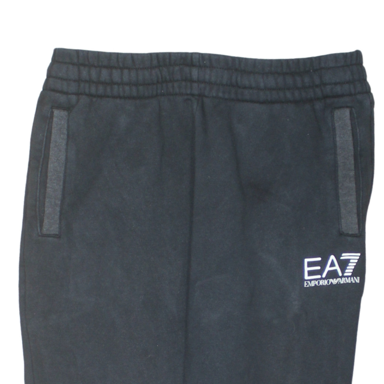 Emporio Armani EA7 Men’s Black Jogger Sweatpants Size M Tapered Fleece