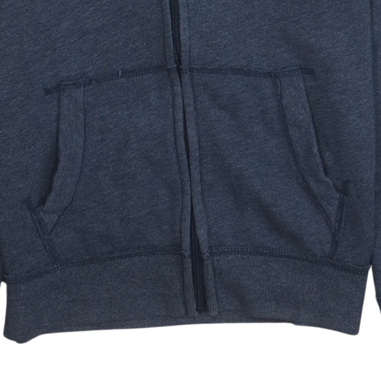 Hollister Men’s Blue Full Zip Hoodie XS Regular Fit Logo Print